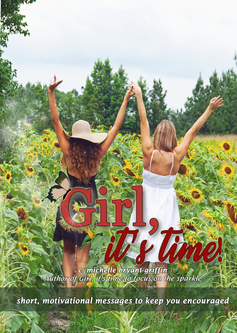 Girl its time FRONT cover with spinesunflowers3